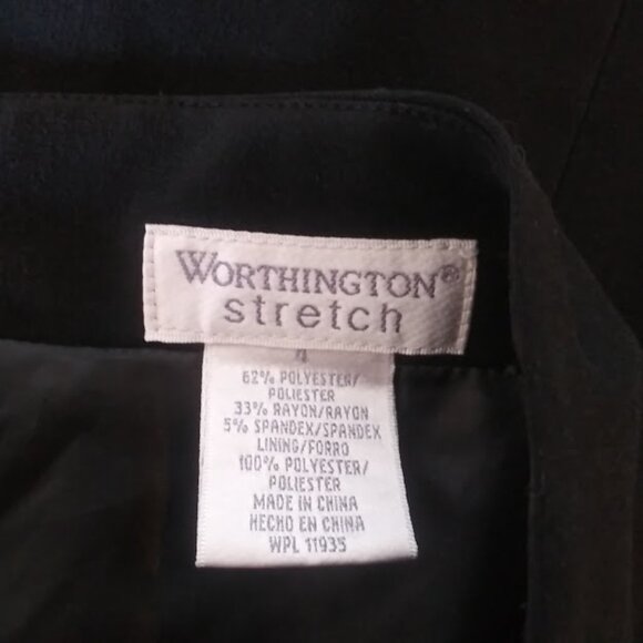 Worthington Stretch women's size 4 black pencil skirt - Picture 12 of 14